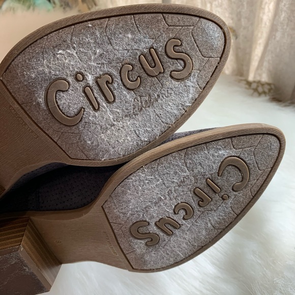 SAM EDELMAN CIRCUS BROWN ZIPPERED BOOTIES SIZE 8.5 - Picture 11 of 16